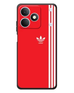Чехол для Realme Note 80 с картинкой «Красный минимализм Adidas»