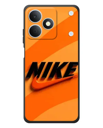 Чехол для Realme Note 80 с картинкой «Оранжевый драйв Nike»