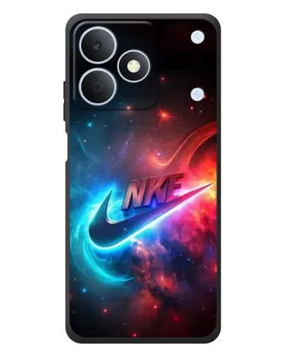 Чехол для Realme Note 80 с картинкой «Огненный логотип Nike»
