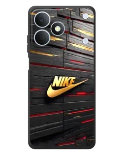 Чехол для Realme Note 80 с картинкой «Золотой Nike на металле»