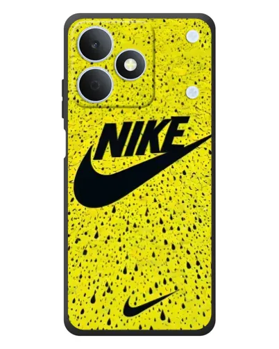 Чехол для Realme Note 80 с картинкой «Желтый текстурный Nike»