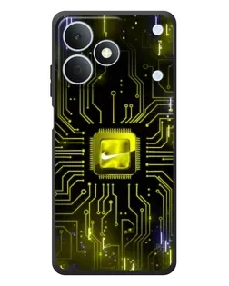 Чехол для Realme Note 80 с картинкой «Nike — золотая искра»