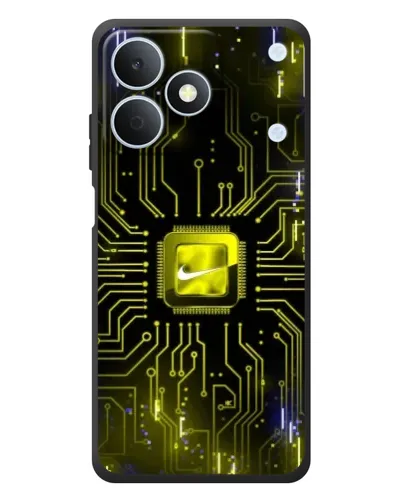 Чехол для Realme Note 80 с картинкой «Nike — золотая искра»