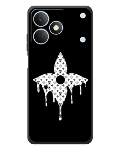 Чехол для Realme Note 80 с картинкой «Цветочная монограмма»