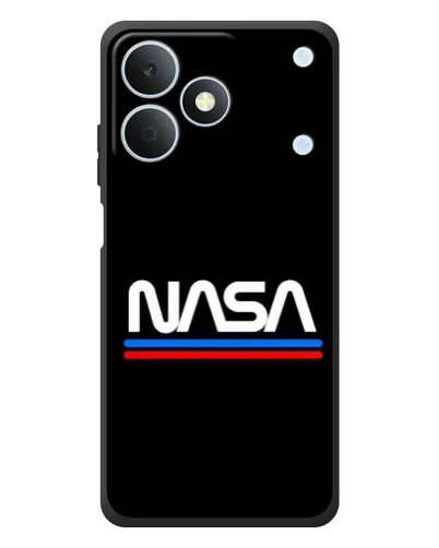 Чехол для Realme Note 80 с картинкой «NASA — классика Red Blue»