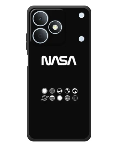 Чехол для Realme Note 80 с картинкой «NASA — технический принт»