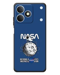 Чехол для Realme Note 80 с картинкой «NASA — лунная миссия»
