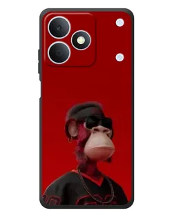 Чехол для Realme Note 80 с картинкой «Bored Ape в красном»