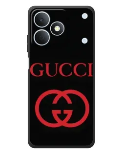 Чехол для Realme Note 80 с картинкой «Gucci — красный логотип»