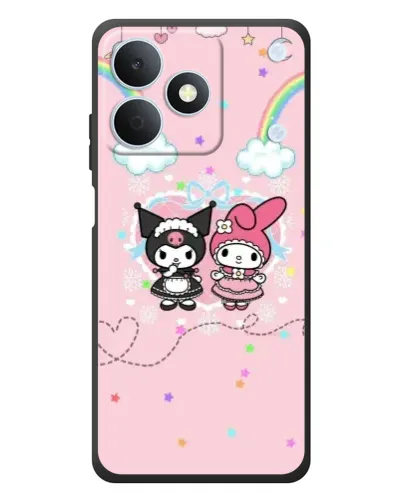 Чехол для Realme Note 80 с картинкой «My Melody и Kuromi» Чехол для Realme Note 80 с картинкой «My Melody и Kuromi»