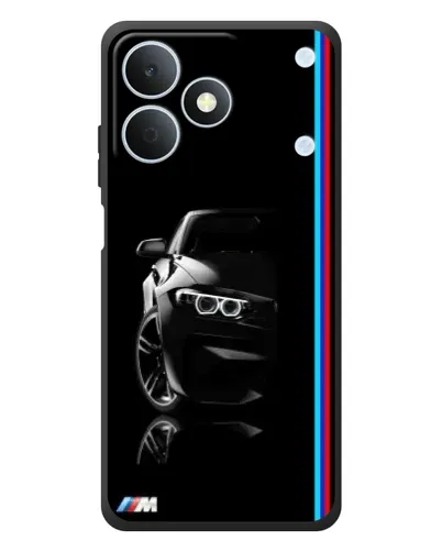 Чохол для Realme Note 80 з картинкою «Силует BMW в темряві»