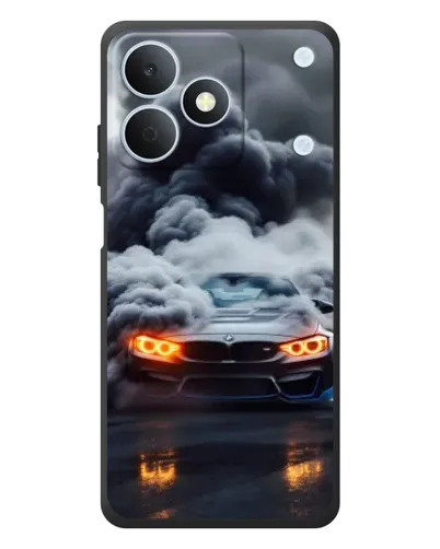 Чохол для Realme Note 80 з картинкою «BMW у диму»