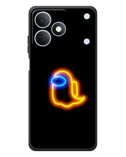 Чехол для Realme Note 80 с картинкой «Among Us неоновое сияние»