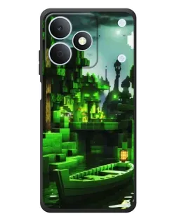 Чехол для Realme Note 80 с картинкой «Minecraft лесной пейзаж»