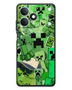 Чехол для Realme Note 80 с картинкой «Криперы Minecraft»