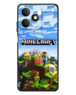 Чехол для Realme Note 80 с картинкой «Minecraft классический мир»