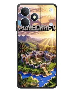 Чехол для Realme Note 80 с картинкой «Minecraft панорама»