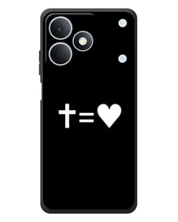 Чохол для Realme Note 80 з картинкою «Хрест та Серце»