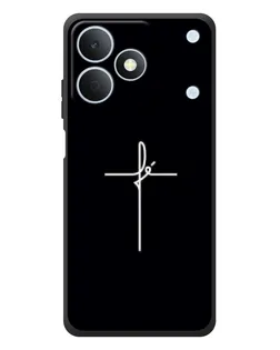 Чехол для Realme Note 80 с картинкой «Тонкий крест»