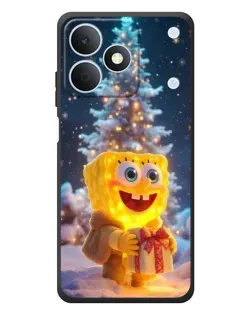 Чохол для Realme Note 80 з картинкою «Різдвяний Спанч Боб»