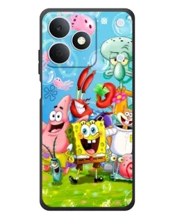 Чехол для Realme Note 80 с картинкой «Губка Боб и друзья»