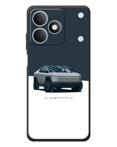 Чохол для Realme Note 80 з картинкою «Сріблястий Cybertruck Tesla»