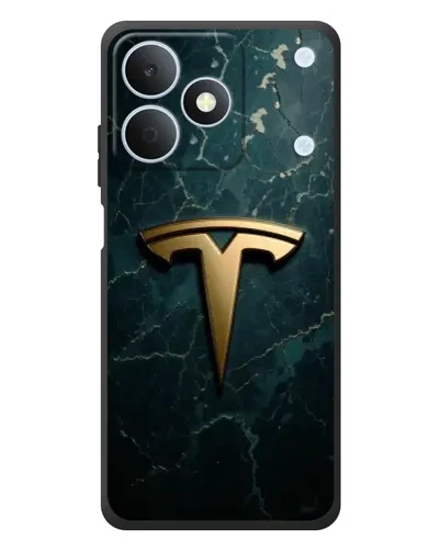 Чохол для Realme Note 80 з картинкою «Мармурова Tesla Gold»