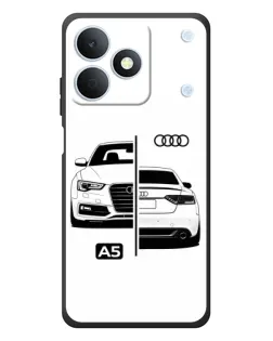 Чехол для Realme Note 80 с картинкой «Audi — контрастный дизайн» Чехол для Realme Note 80 с картинкой «Audi — контрастный дизайн»
