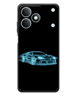 Чохол для Realme Note 80 з картинкою «Неоновий контур Lamborghini»