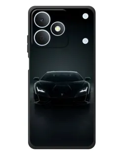 Чохол для Realme Note 80 з картинкою «Чорний Lamborghini Aventador»