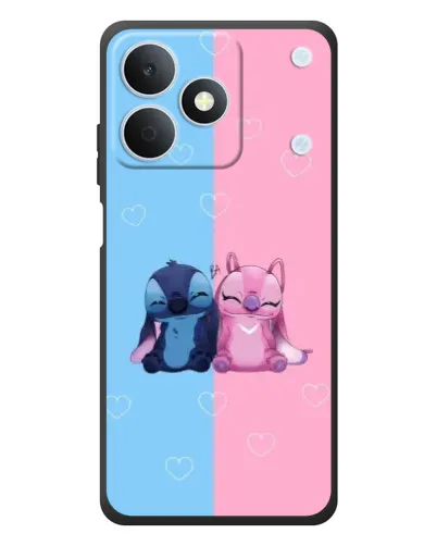 Чехол для Realme Note 80 с картинкой «Stitch и Angel Love»