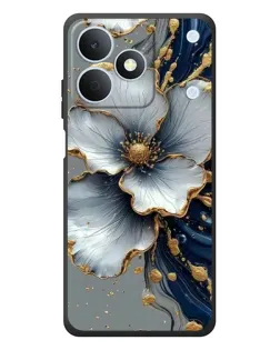 Чехол для Realme Note 80 с картинкой «Белый цветок и золотой флюид» Чехол для Realme Note 80 с картинкой «Белый цветок и золотой флюид»
