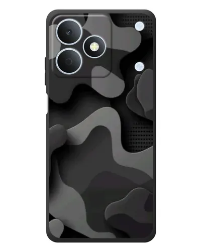 Чехол для Realme Note 80 с картинкой «Темный абстрактный камуфляж»