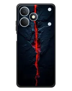 Чехол для Realme Note 80 с картинкой «Kрасная лавовая трещина»