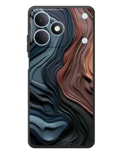 Чехол для Realme Note 80 с картинкой «Цветные волны каньона»