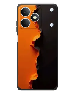 Чехол для Realme Note 80 с картинкой «Оранжевый разлом»