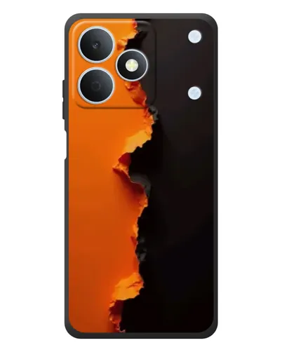 Чехол для Realme Note 80 с картинкой «Оранжевый разлом»