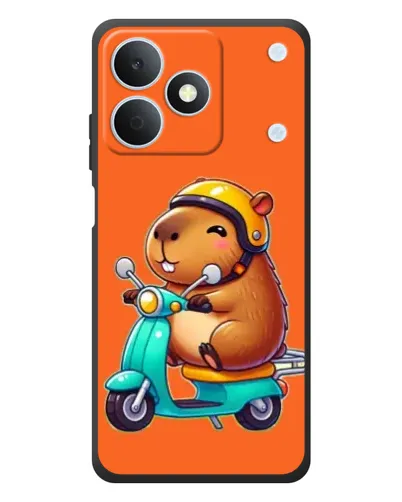 Чехол для Realme Note 80 с картинкой «Капибара на скутере» Чехол для Realme Note 80 с картинкой «Капибара на скутере»