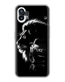 Чехол для Realme P3 Ultra с картинкой «BMW и лев»