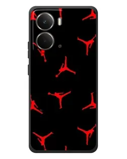 Чехол для RealMe P3 с картинкой «Jordan Red Pattern»