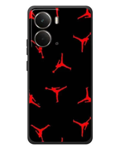 Чехол для RealMe P3 с картинкой «Jordan Red Pattern»