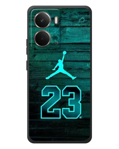 Чехол для RealMe P3 с картинкой «Jordan Cyan 23»
