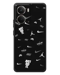 Чехол для RealMe P3 с картинкой «Nike Black Pattern»