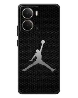 Чехол для RealMe P3 с картинкой «Jordan Dark Carbon»