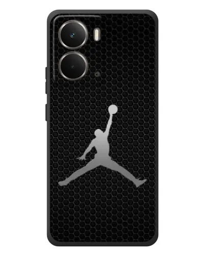 Чехол для RealMe P3 с картинкой «Jordan Dark Carbon»