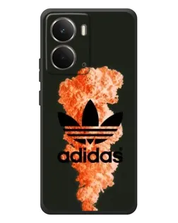 Чехол для RealMe P3 с картинкой «Оранжевый дым Adidas»