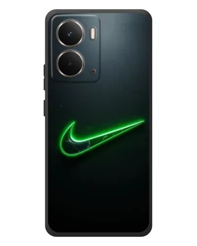 Чехол для RealMe P3 с картинкой «Неоновый контур Nike»