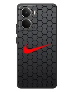 Чехол для RealMe P3 с картинкой «Nike — карбоновая сетка»