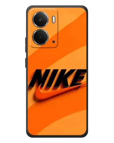 Чехол для RealMe P3 с картинкой «Оранжевый драйв Nike»