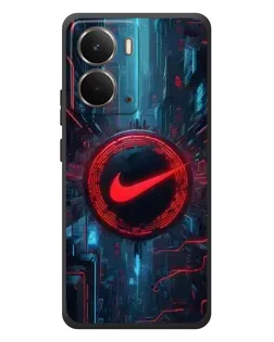Чехол для RealMe P3 с картинкой «Техногенный стиль Nike»